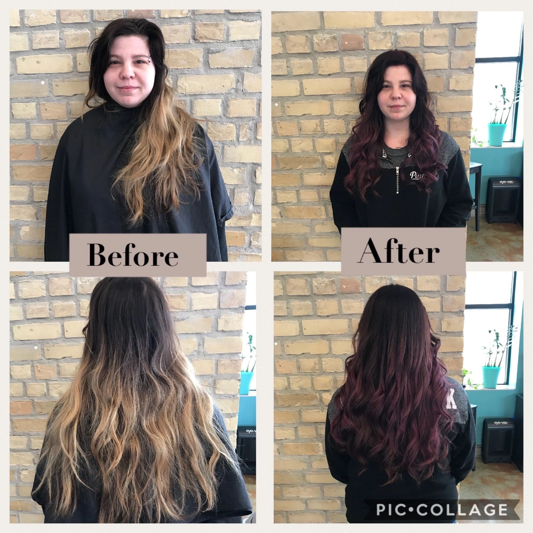 Hair color transformation